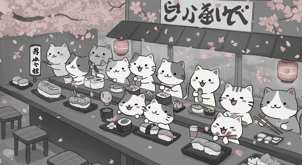 ニャウ寿司『らっしゃい！ニャウ寿司』【ニャンノ世界】