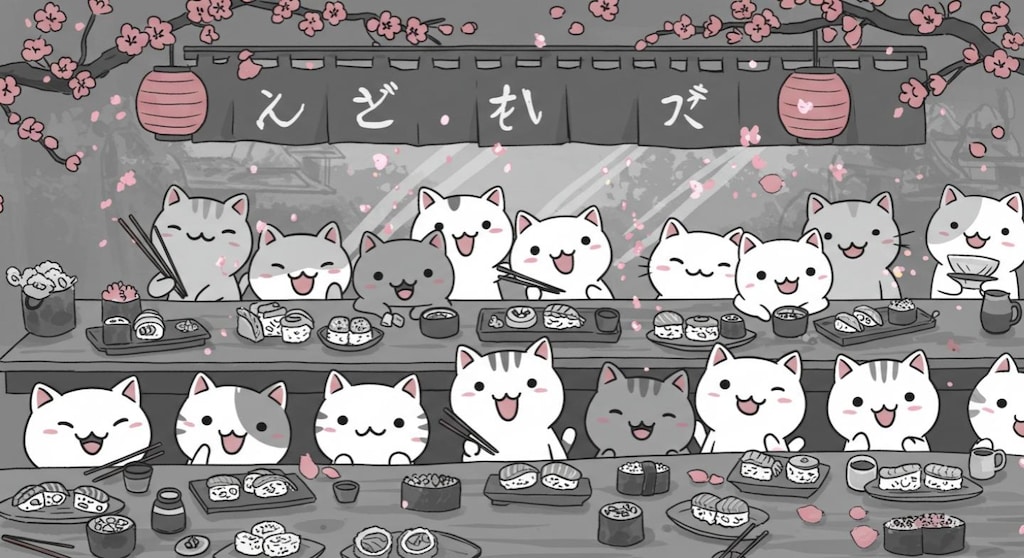 ニャウ寿司『らっしゃい！ニャウ寿司』【ニャンノ世界】