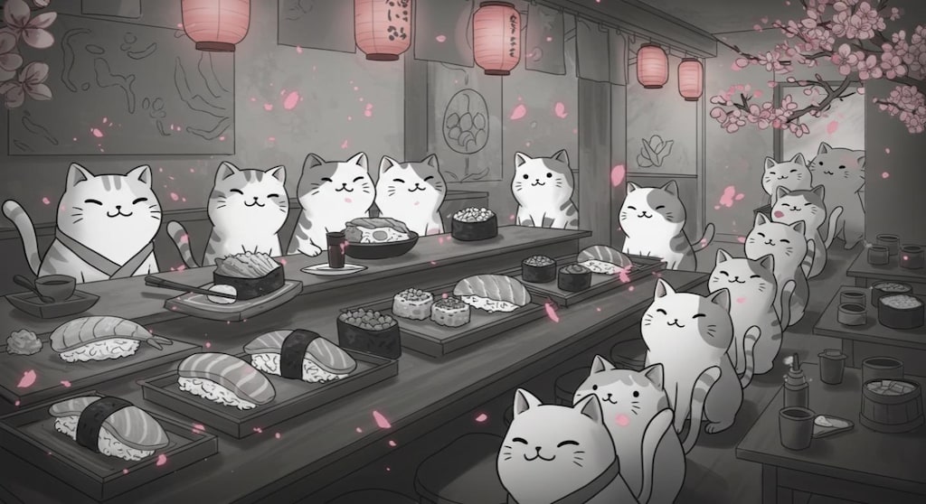 ニャウ寿司『らっしゃい！ニャウ寿司』【ニャンノ世界】