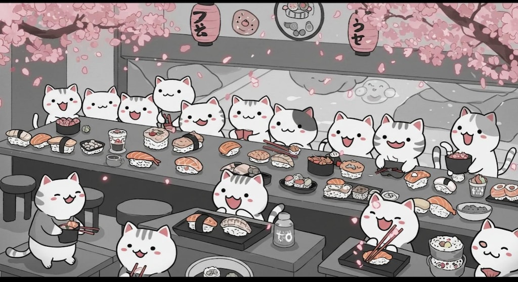 ニャウ寿司『らっしゃい！ニャウ寿司』【ニャンノ世界】