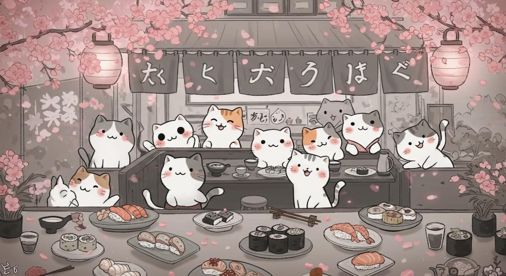 ニャウ寿司『らっしゃい！ニャウ寿司』【ニャンノ世界】