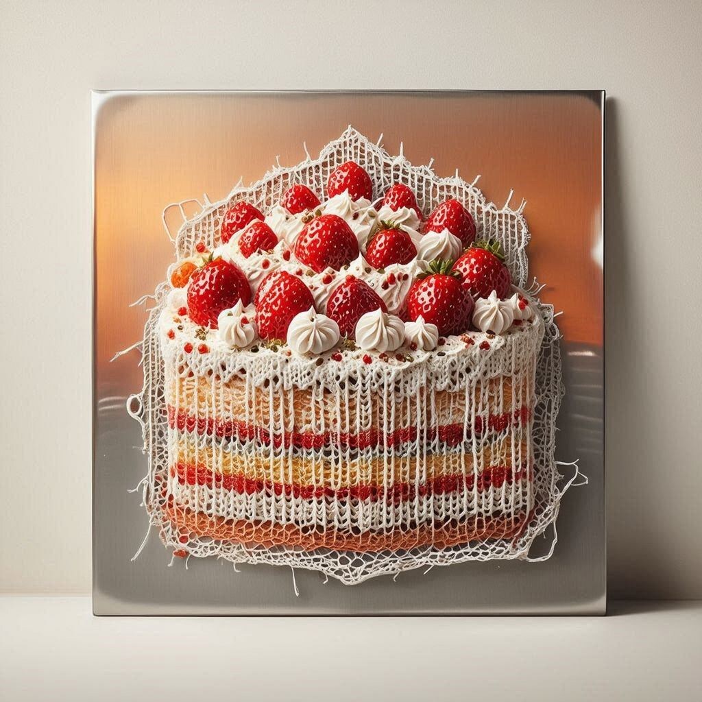 レース編みを作ります。　２