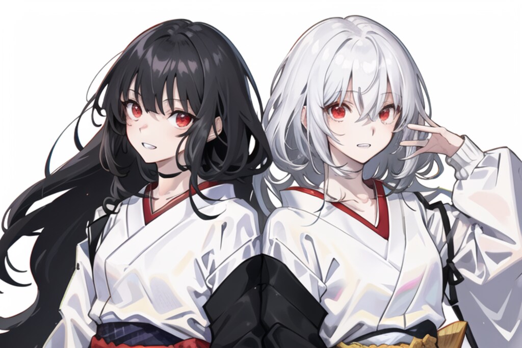 白と黒（なんて書いたっけ⁇）
