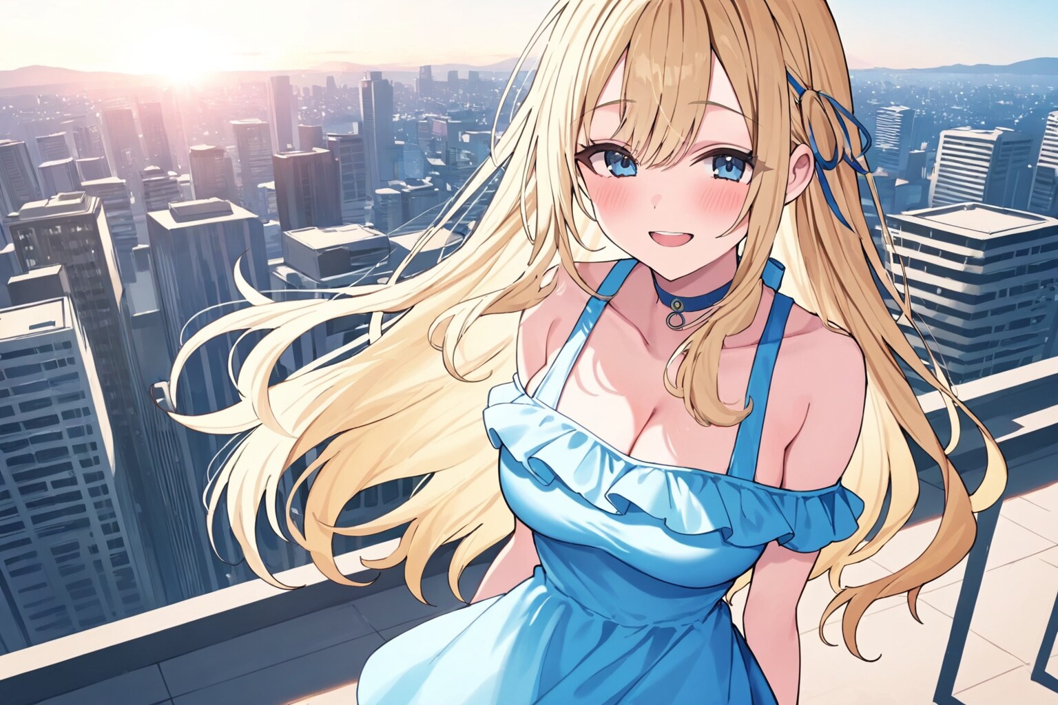 LILACで金髪さんミニワンピ2