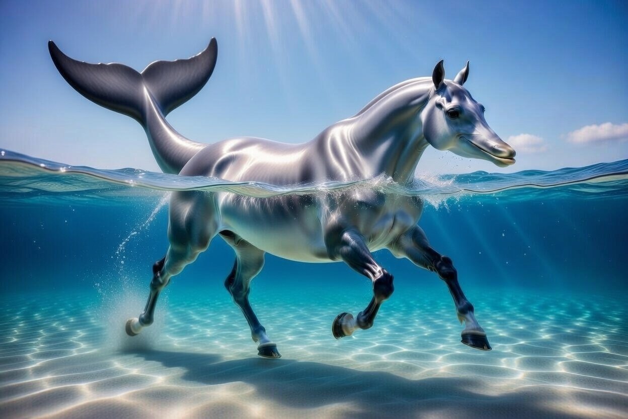 馬🐎×イルカ🐬 | の人気AIイラスト・グラビア