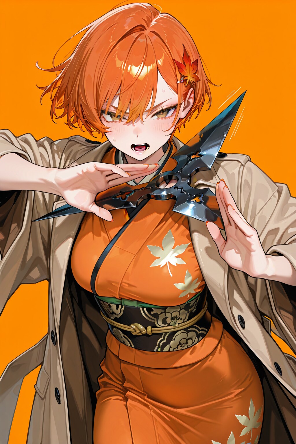 鹿鳴紅葉