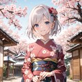 春日の零れ桜 4枚目