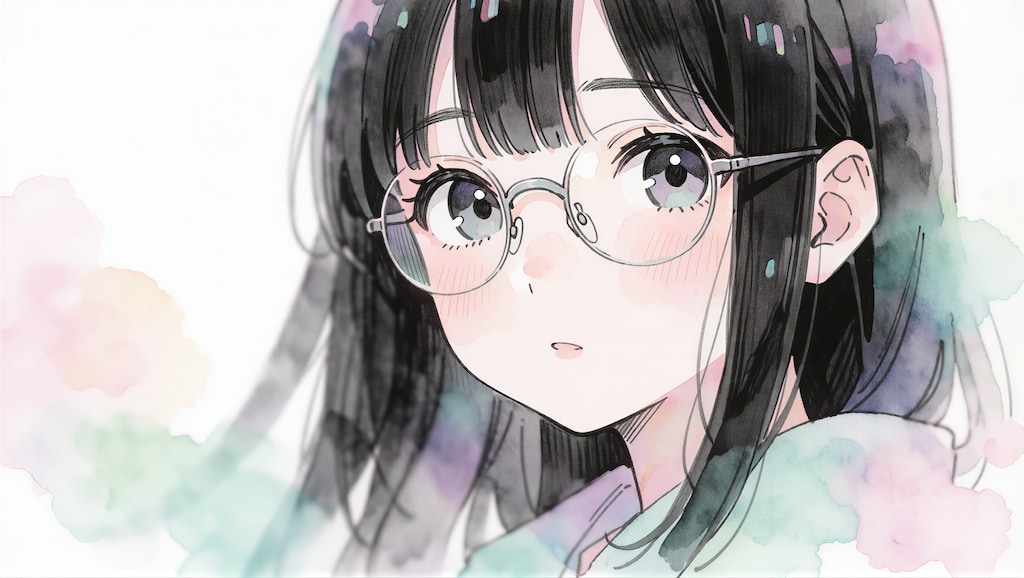 黒髪の眼鏡の女の子 4