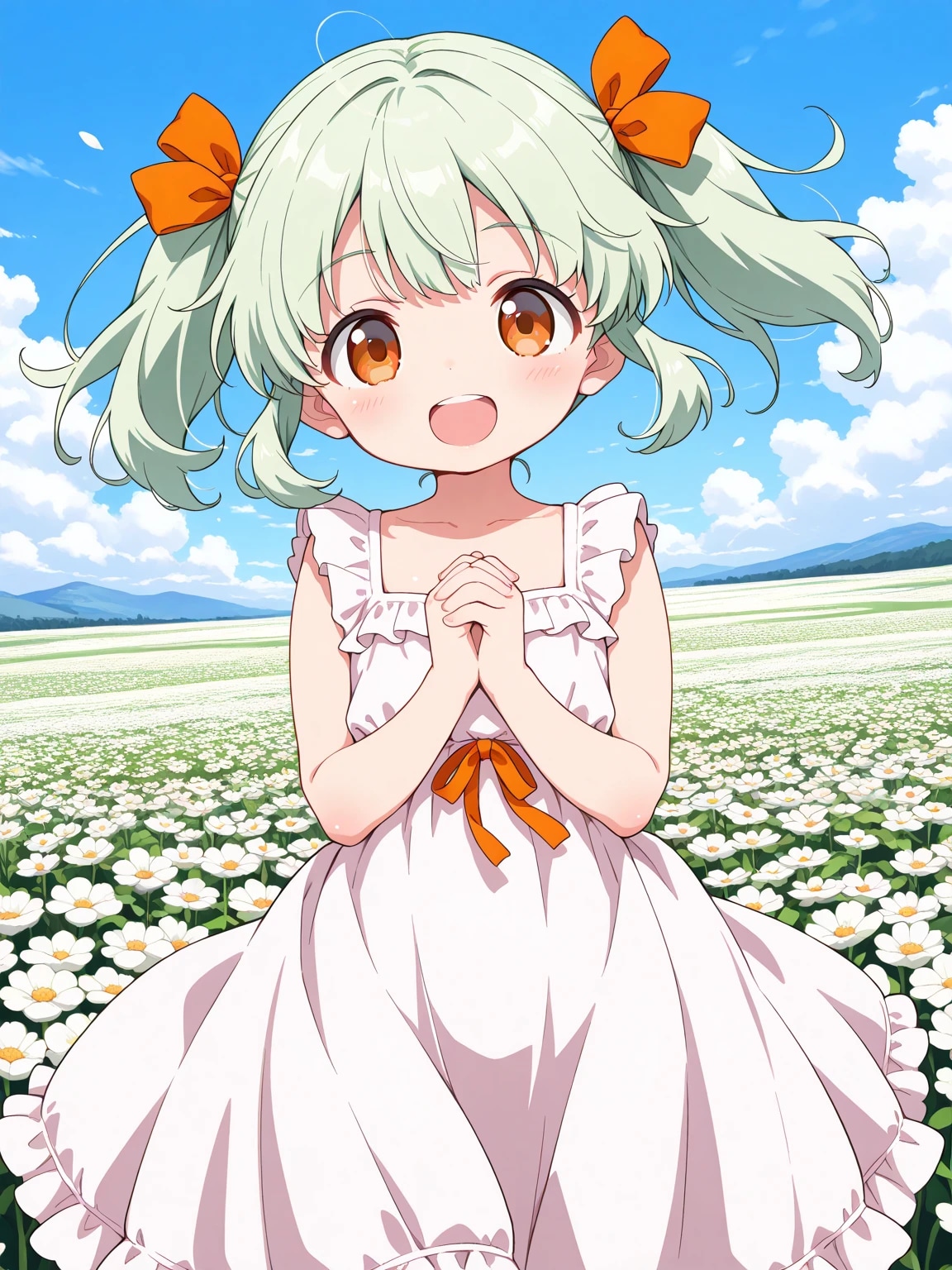 白いドレスのりおちゃん