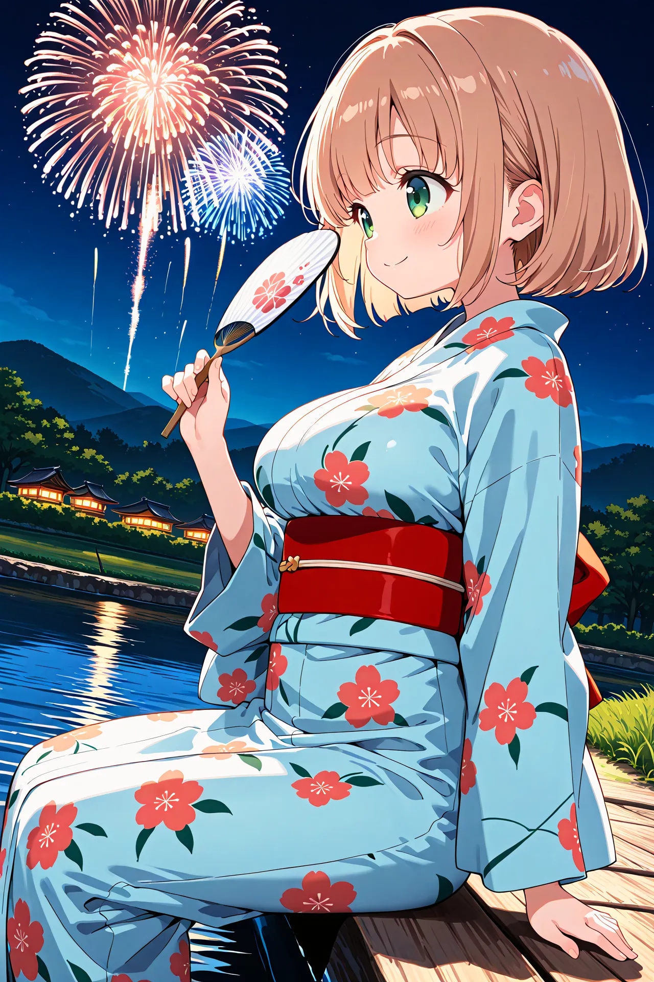 夏祭りのこはるちゃん