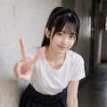 廊下 グラビア 2枚目
