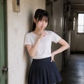 廊下 グラビア 3枚目