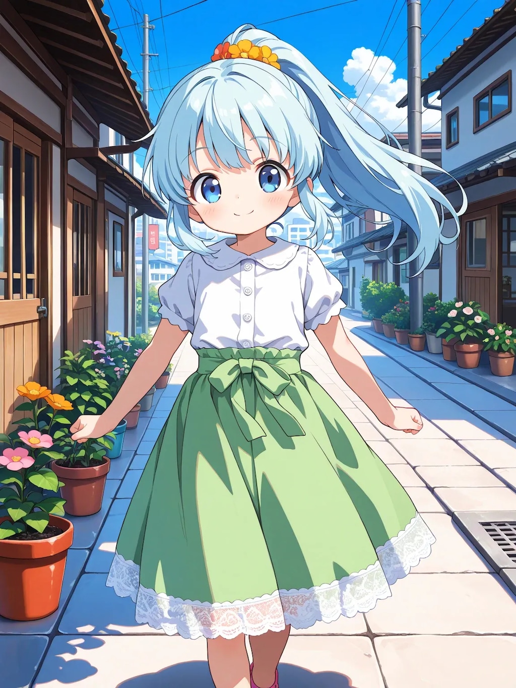 朝の住宅街6