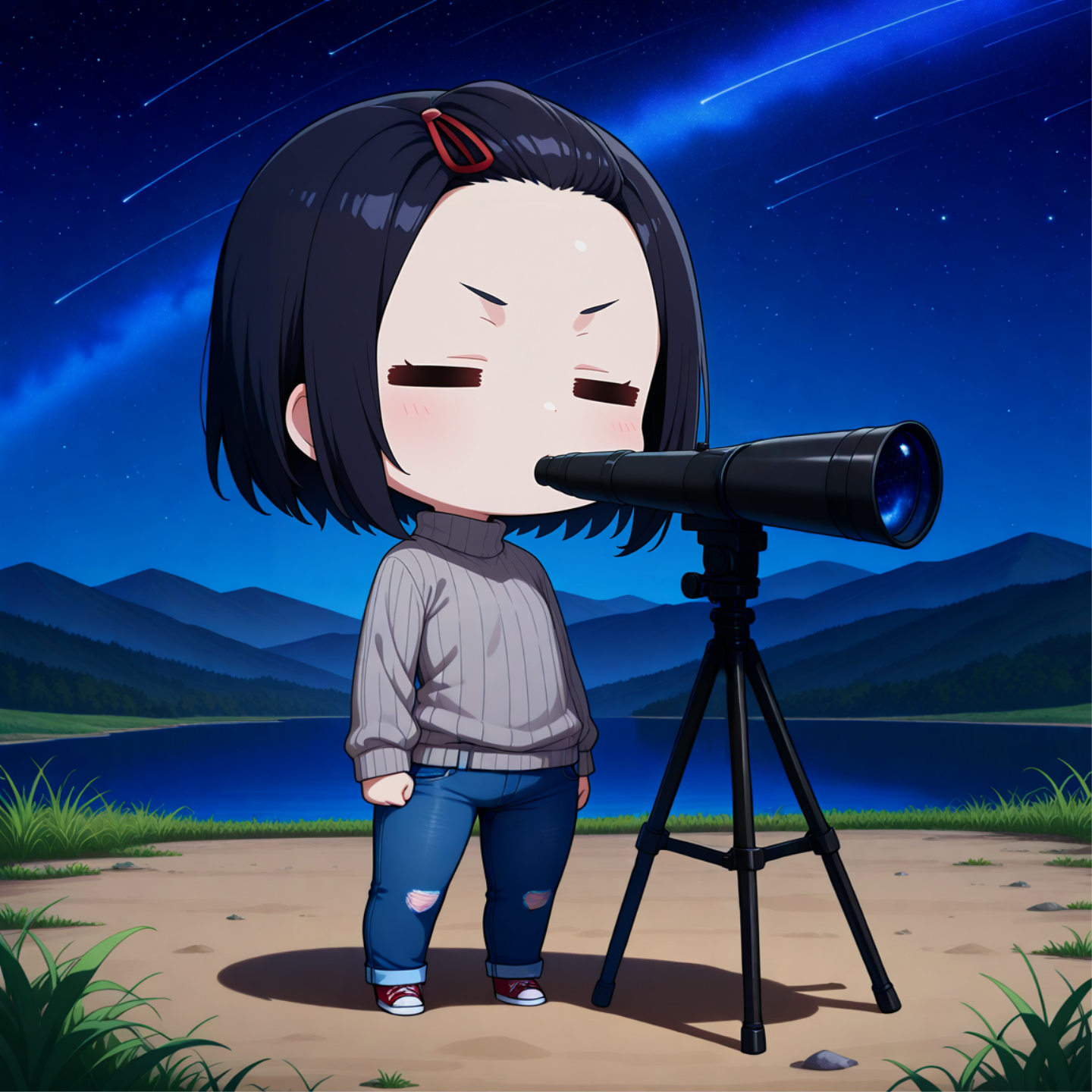 天体観測 | の人気AIイラスト・グラビア