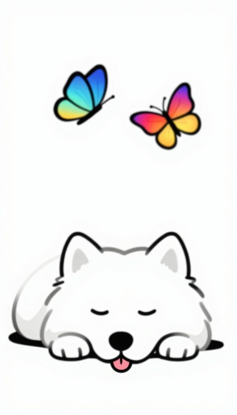 今日のサモエドん