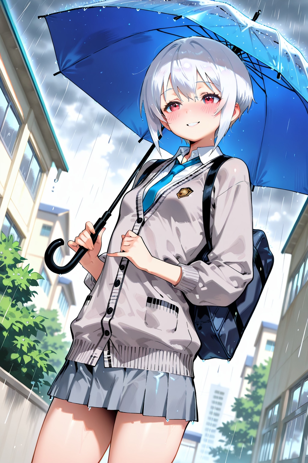 傘…よかったら入ってきなよ？