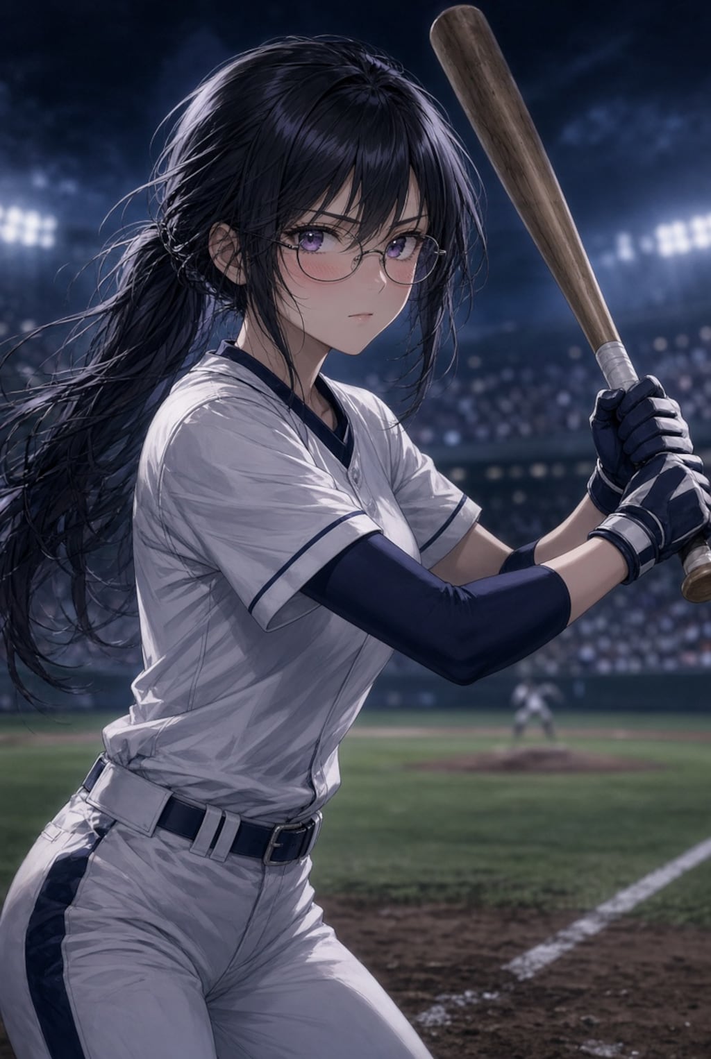 バッターな黒髪メガネ