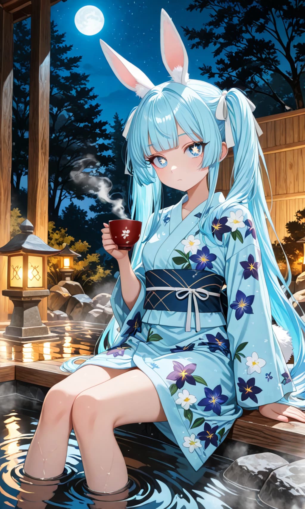 アルナ(らびのん)足湯でまったり