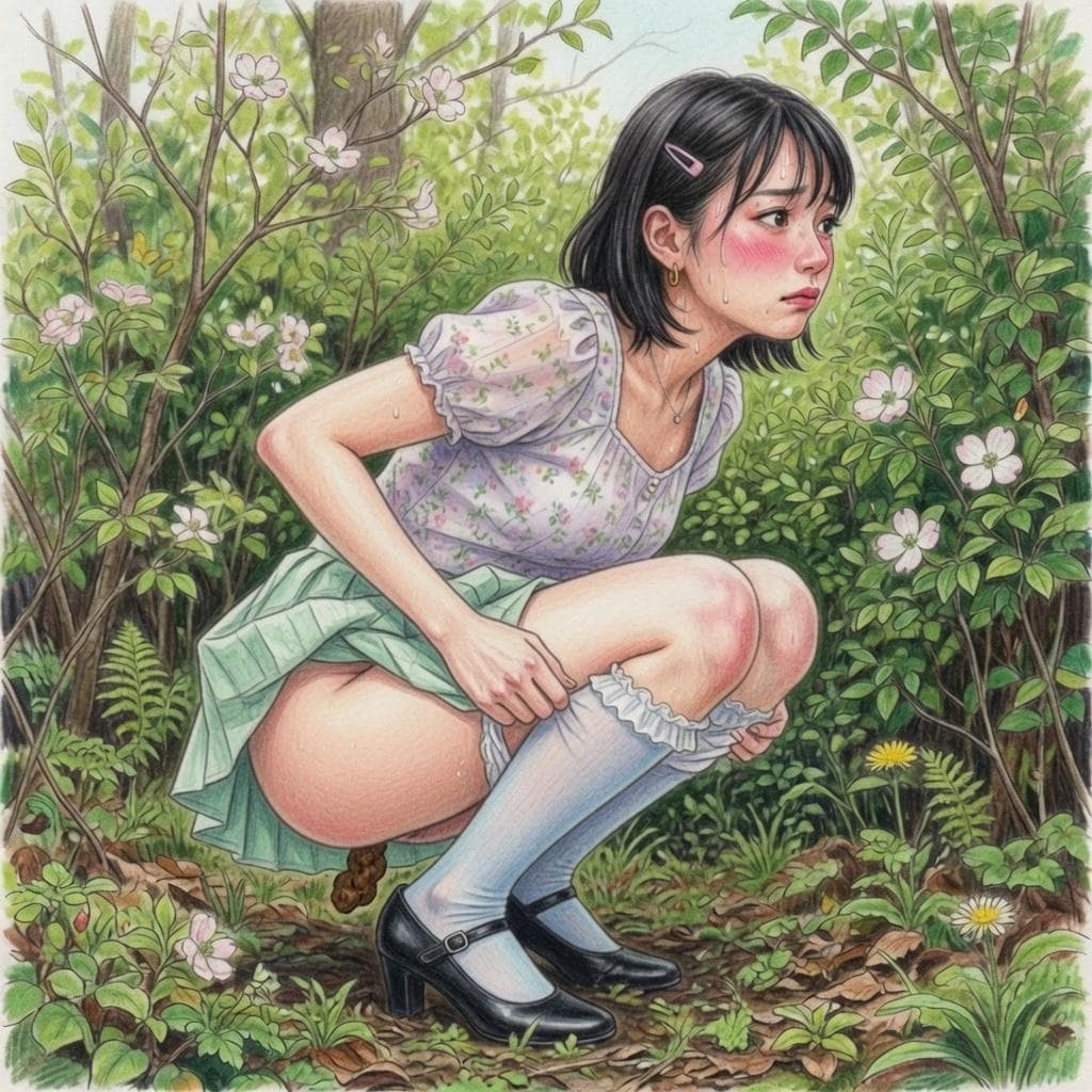 ※閲覧注意　排便女子
