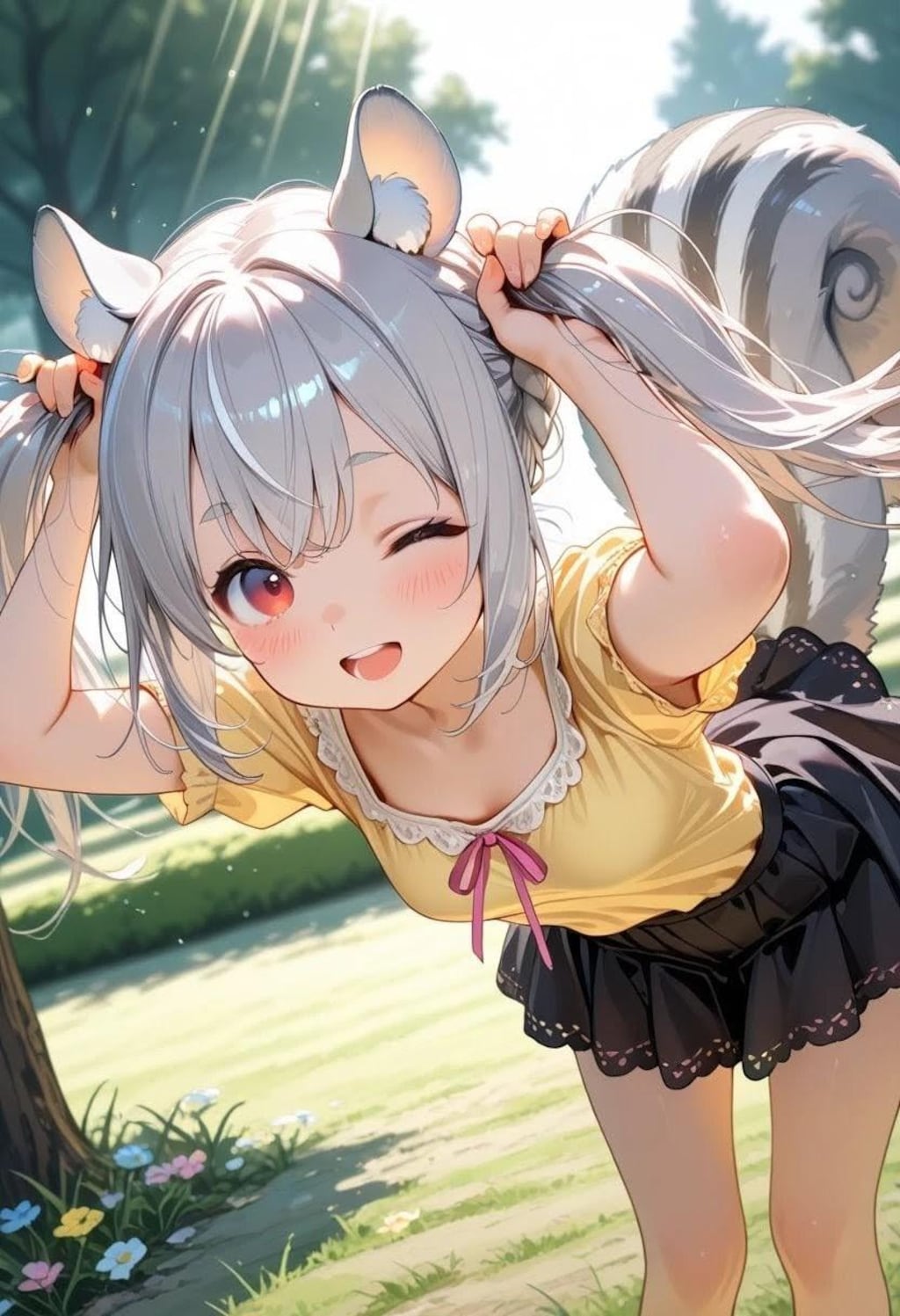 手ツインテのフィーネちゃん🐿️
