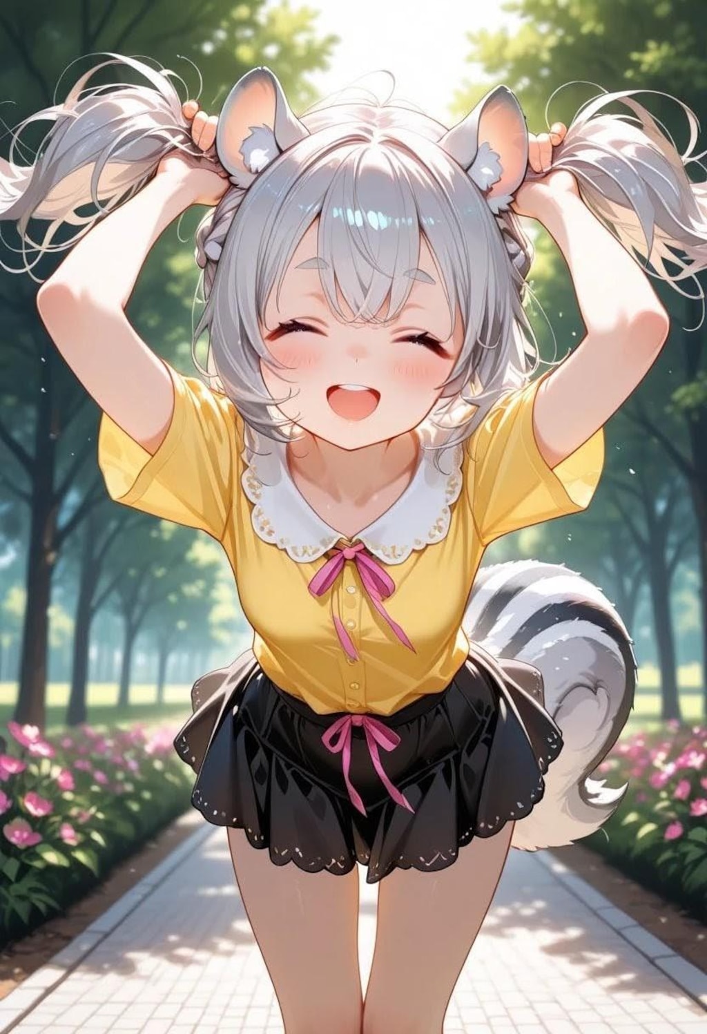 手ツインテのフィーネちゃん🐿️