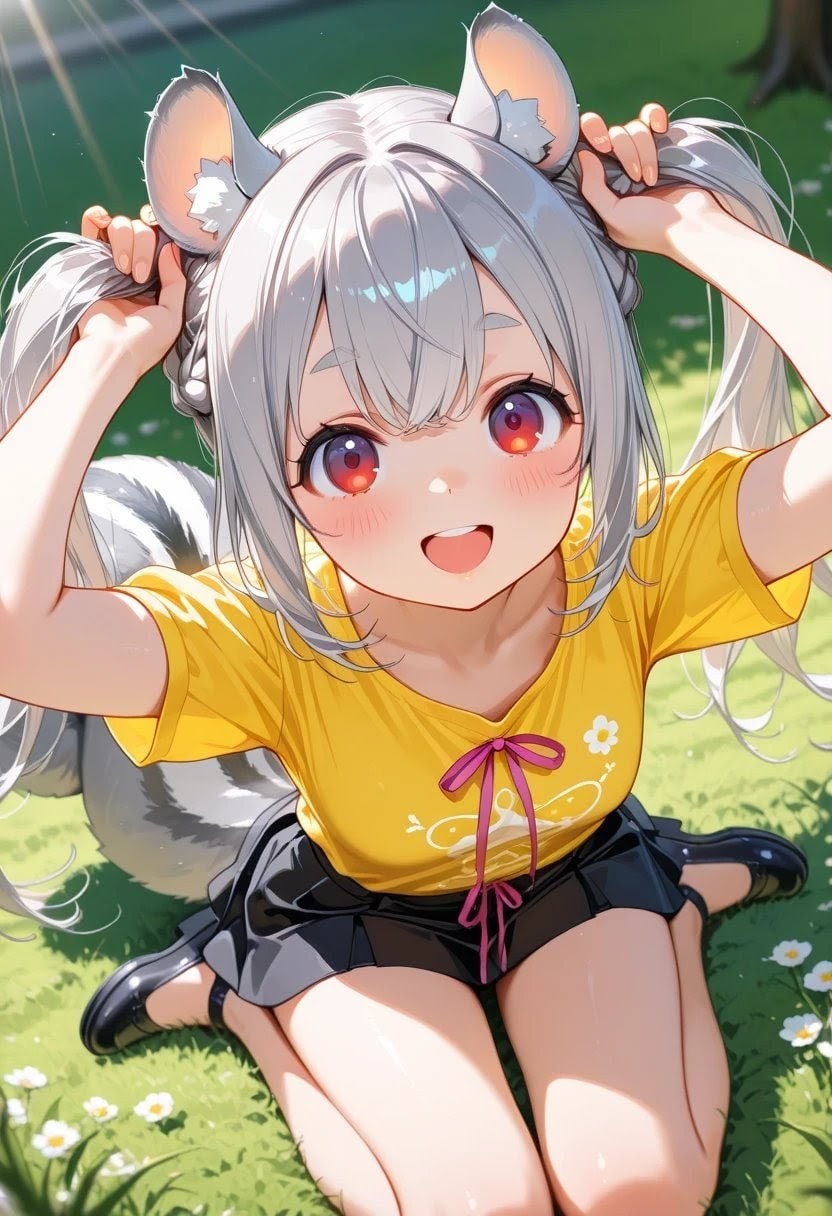 手ツインテのフィーネちゃん🐿️ | の人気AIイラスト・グラビア