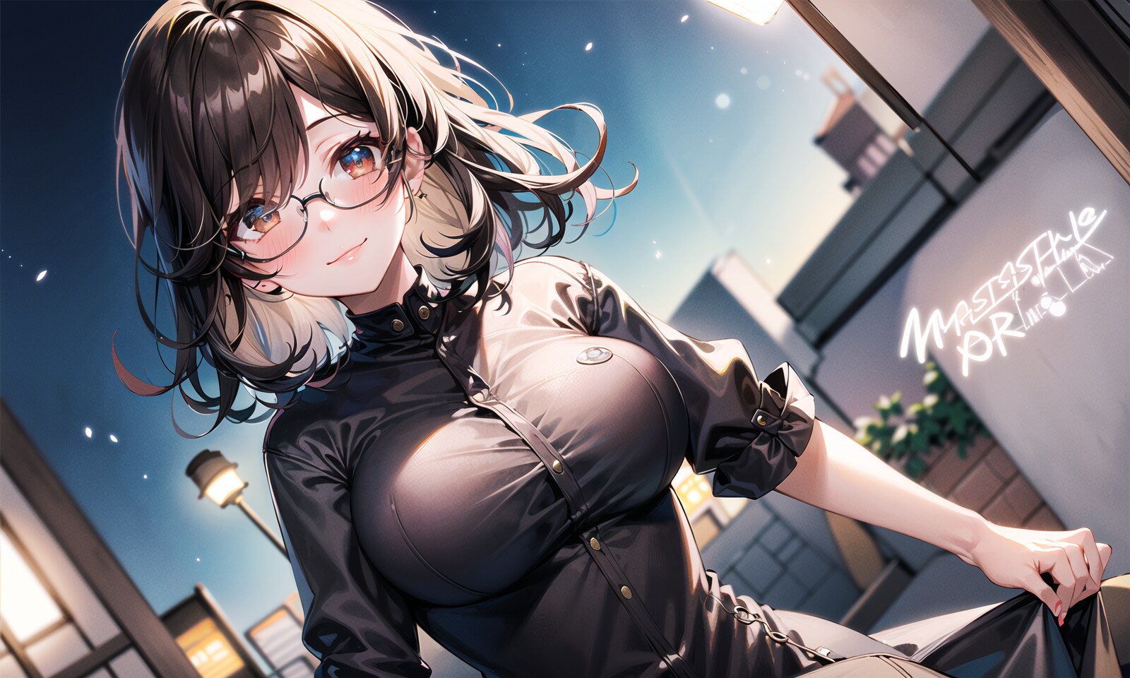 青サキュバスさん（擬態）・カジュアル風味
