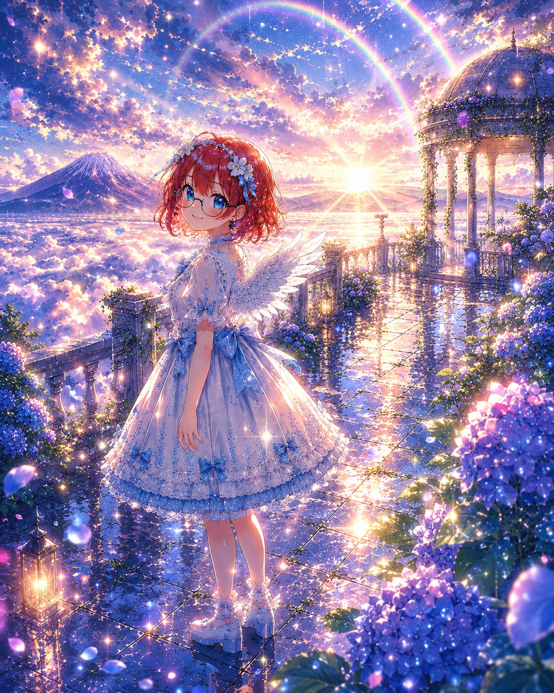 虹の果て、天使は微笑む | の人気AIイラスト・グラビア