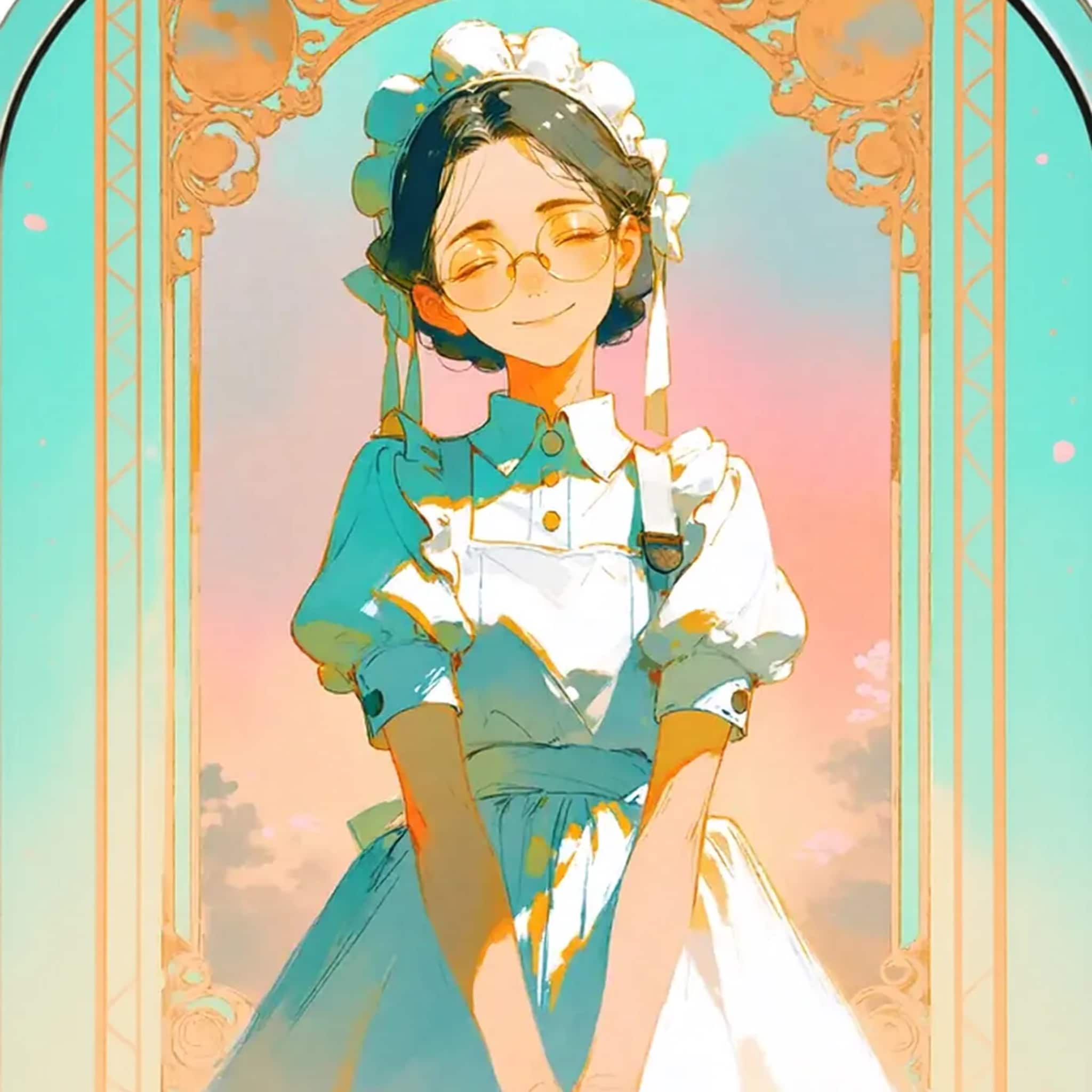 【メイド三代】「あばあちゃんは今日も元気です」 | の人気AIイラスト・グラビア