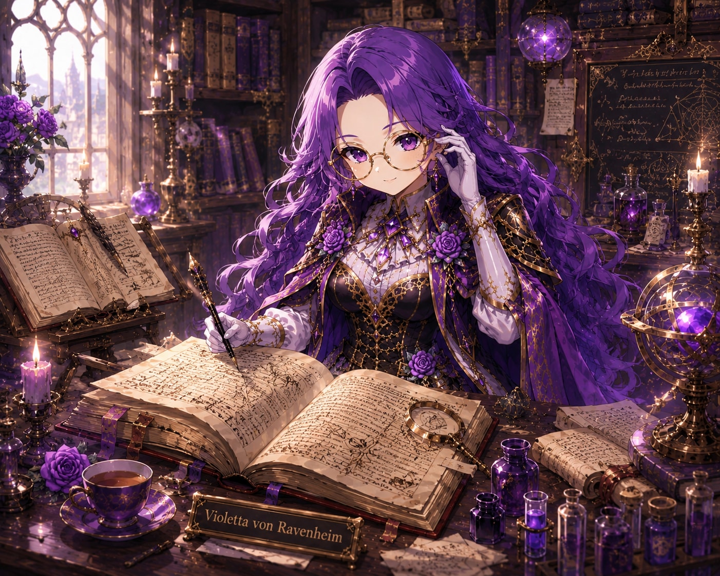 紫薔薇【秘儀騎士】《秘儀の灯守》💜ヴィオレッタ・フォン・ラヴェンハイム
