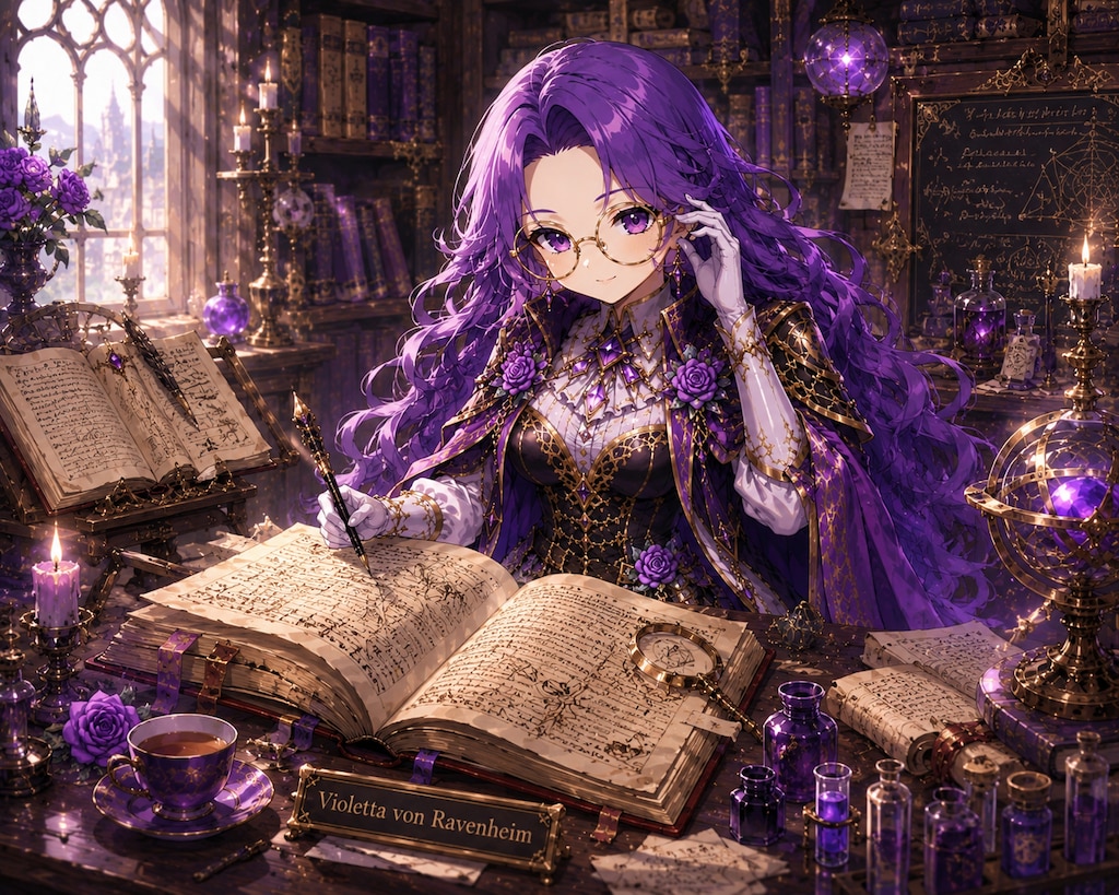 紫薔薇【秘儀騎士】《秘儀の灯守》💜ヴィオレッタ・フォン・ラヴェンハイム