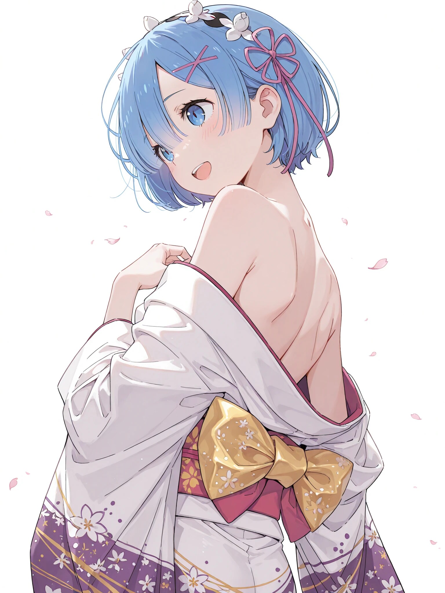 和服を脱いでみる