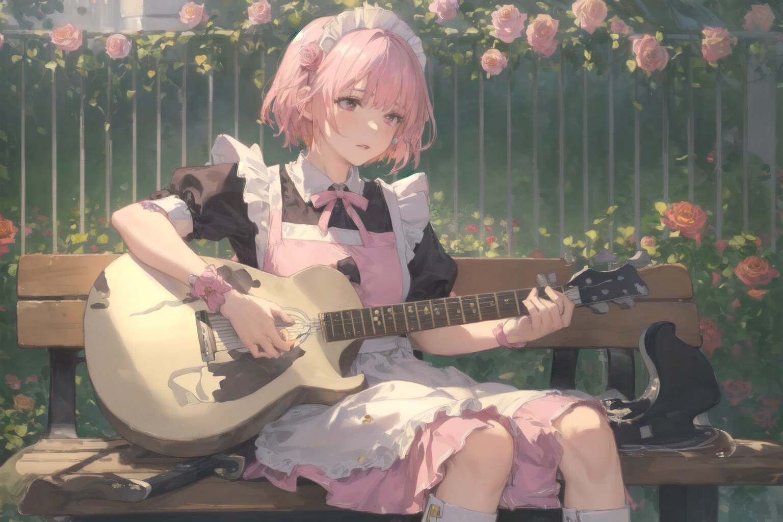 メイドさんギター | の人気AIイラスト・グラビア