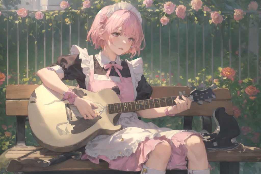 メイドさんギター