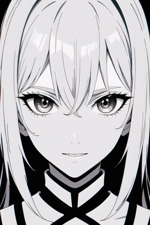 似顔絵B モノクロの肖像
