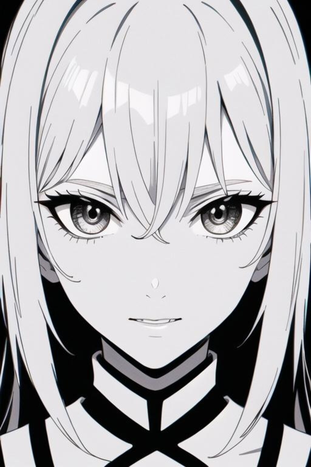 似顔絵B モノクロの肖像