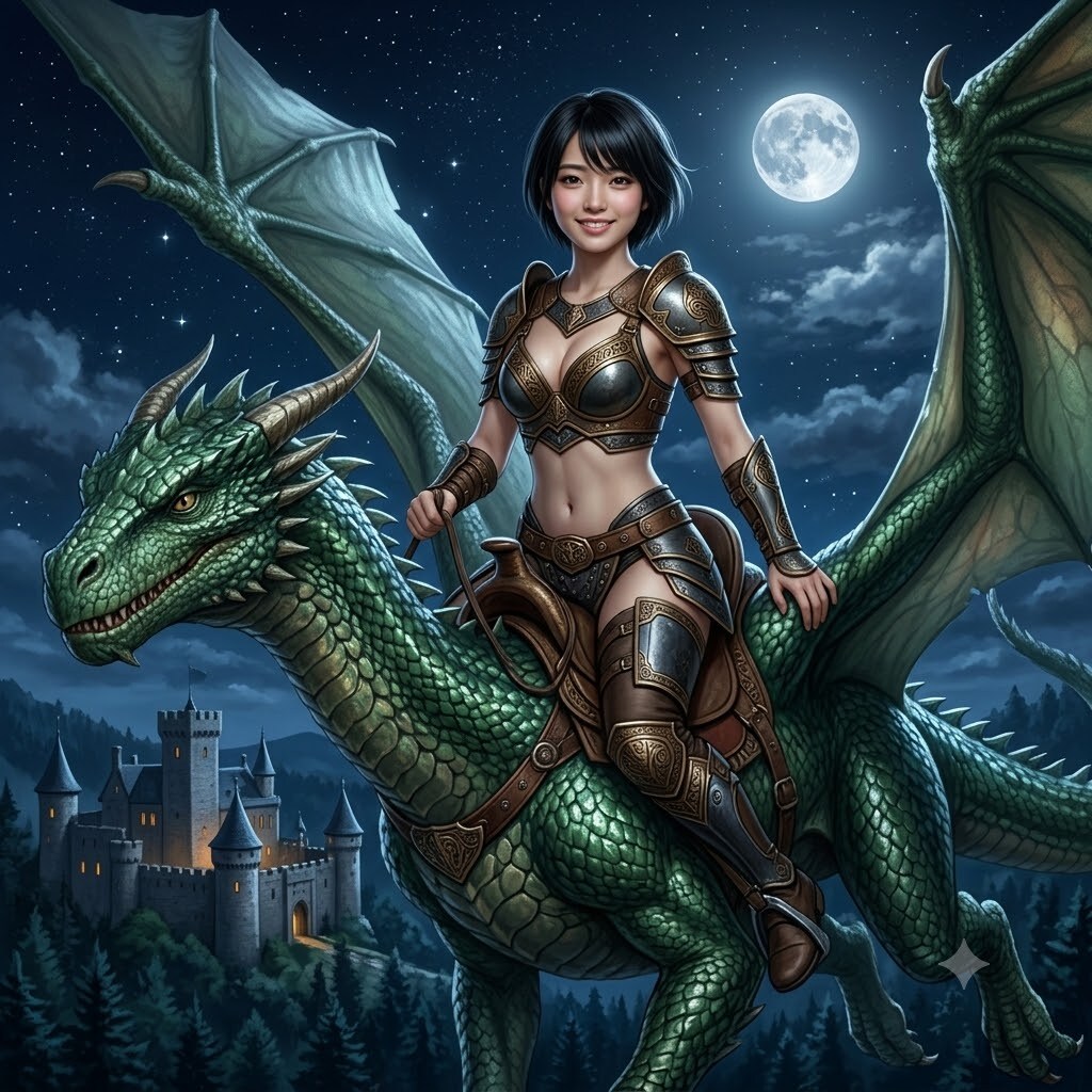 ビキニアーマーとドラゴン Gemini