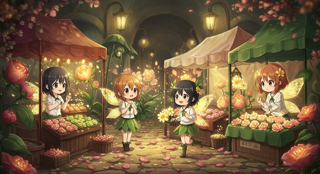 妖精さんの花市場