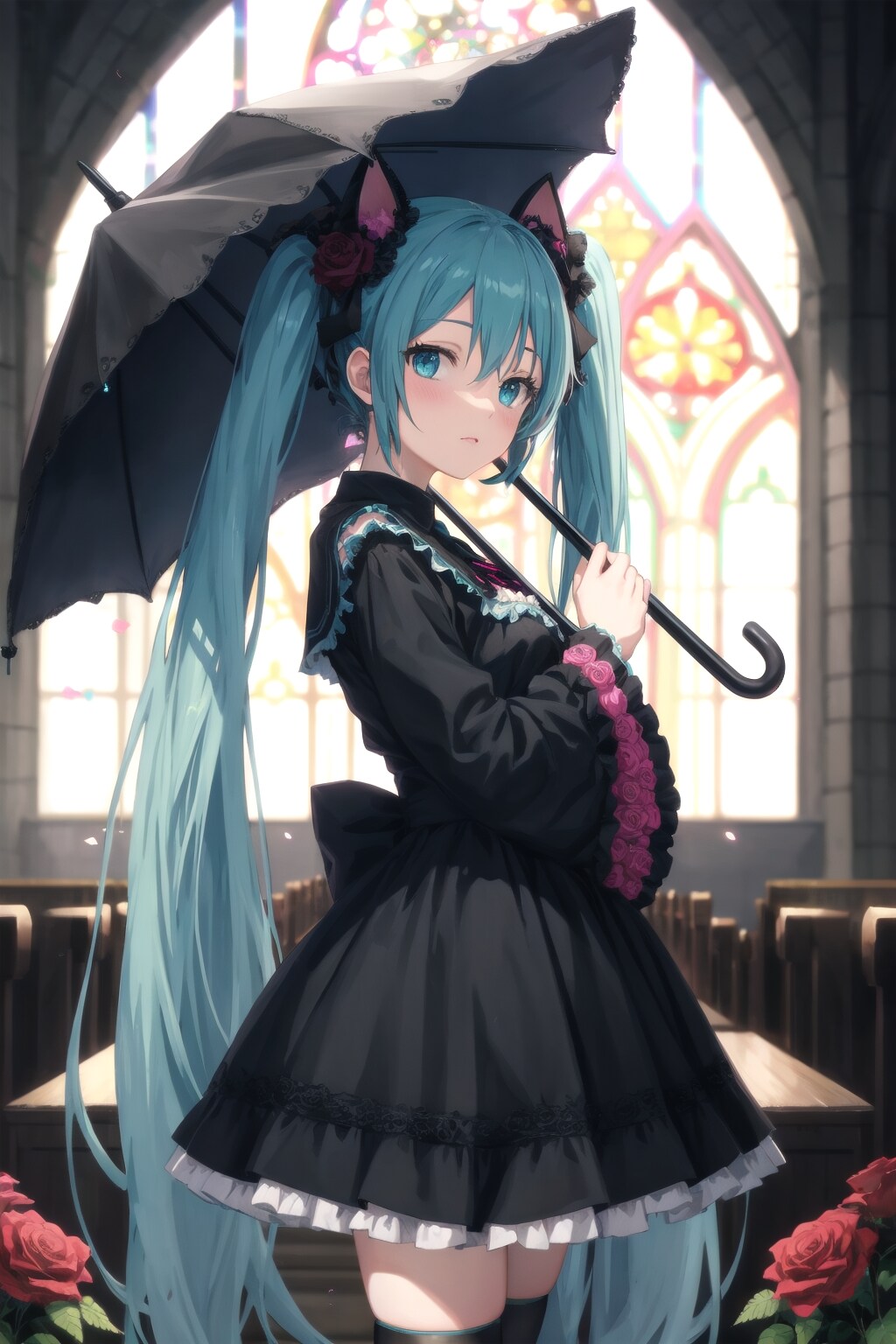 V4B 初音ミク カウボーイショット ゴスロリ