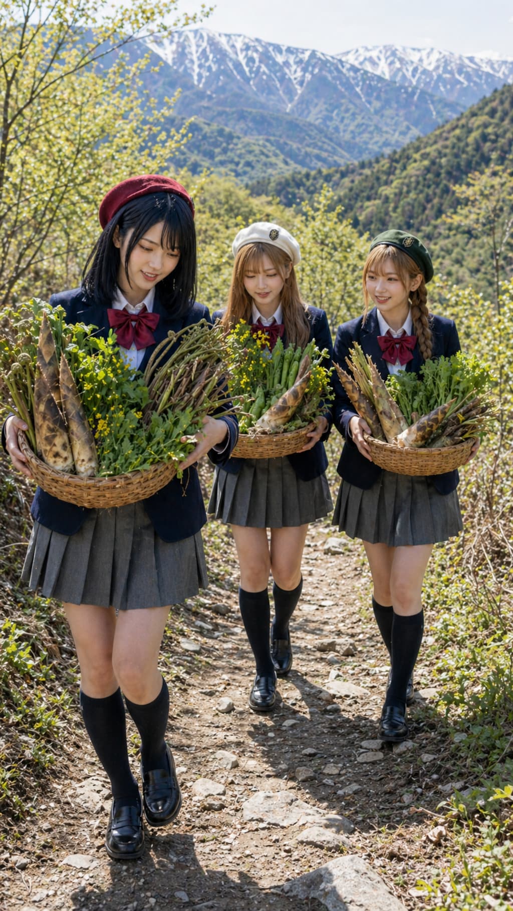 春の山菜摘み