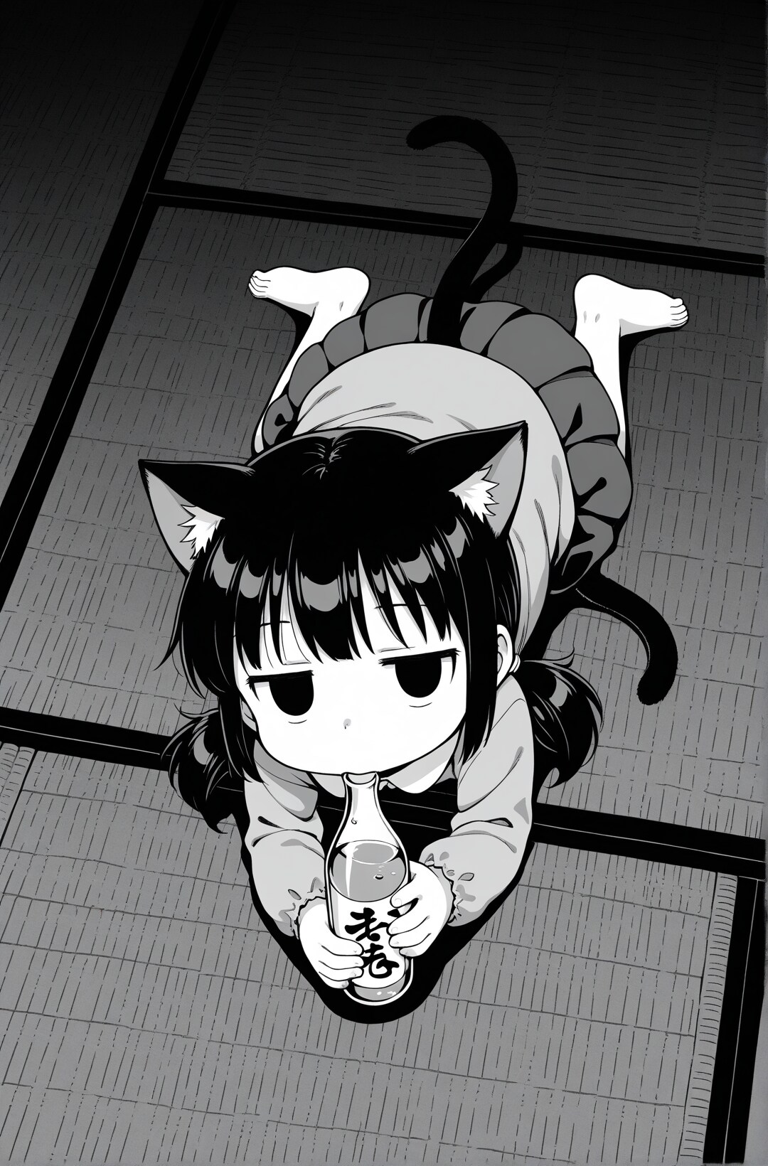 ジト目な猫子