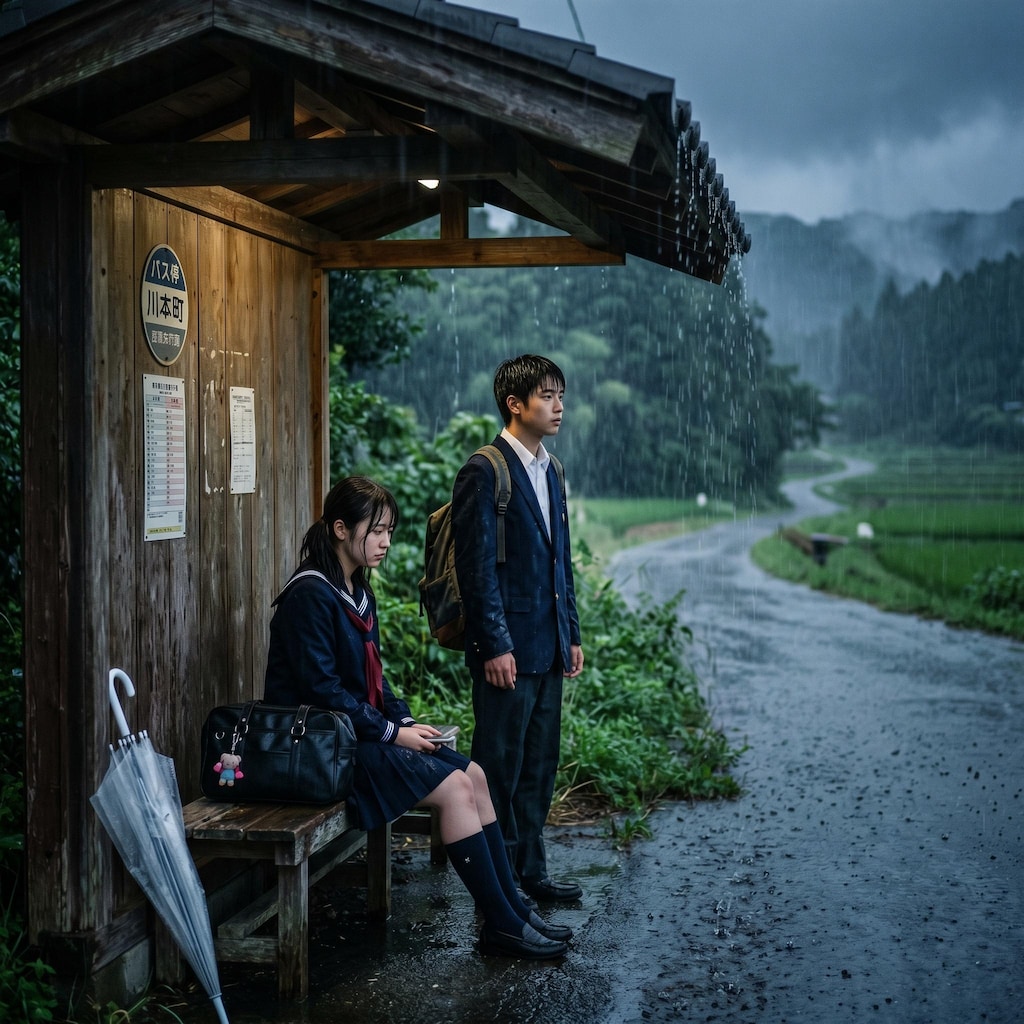 雨の中の青春