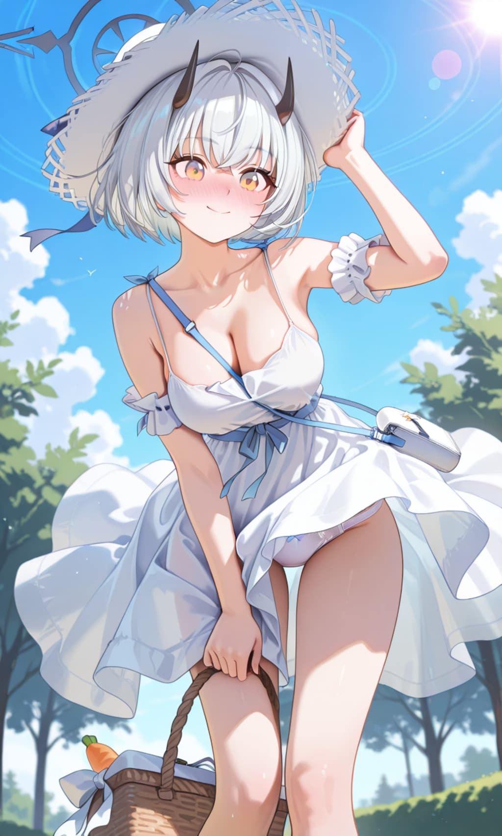 ピクニックでハプニングなセナ
