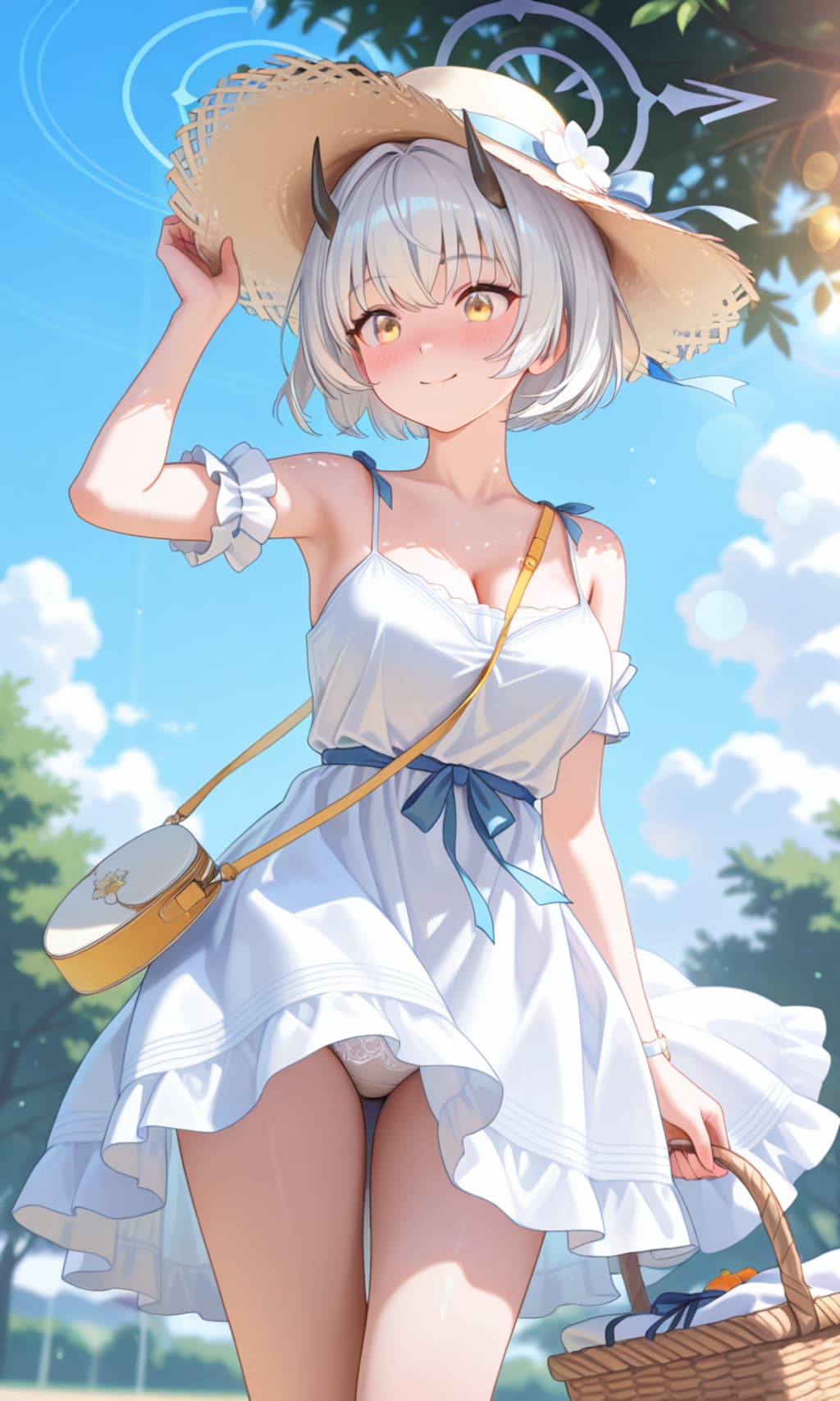 ピクニックでハプニングなセナ