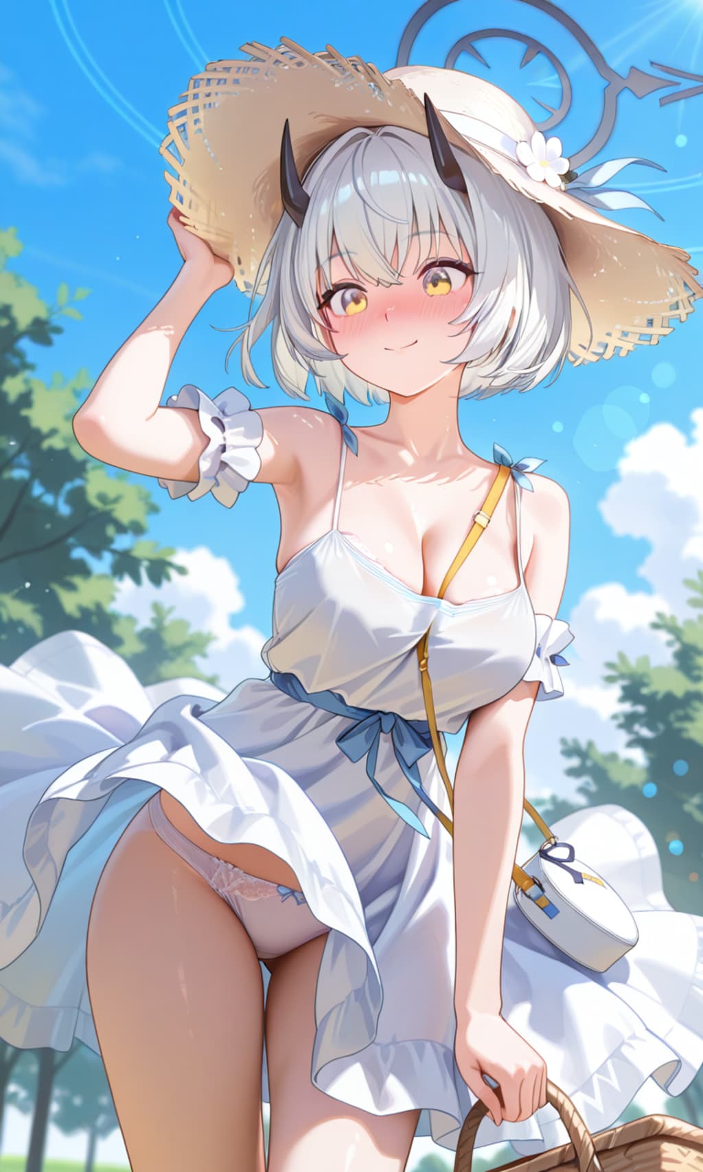 ピクニックでハプニングなセナ