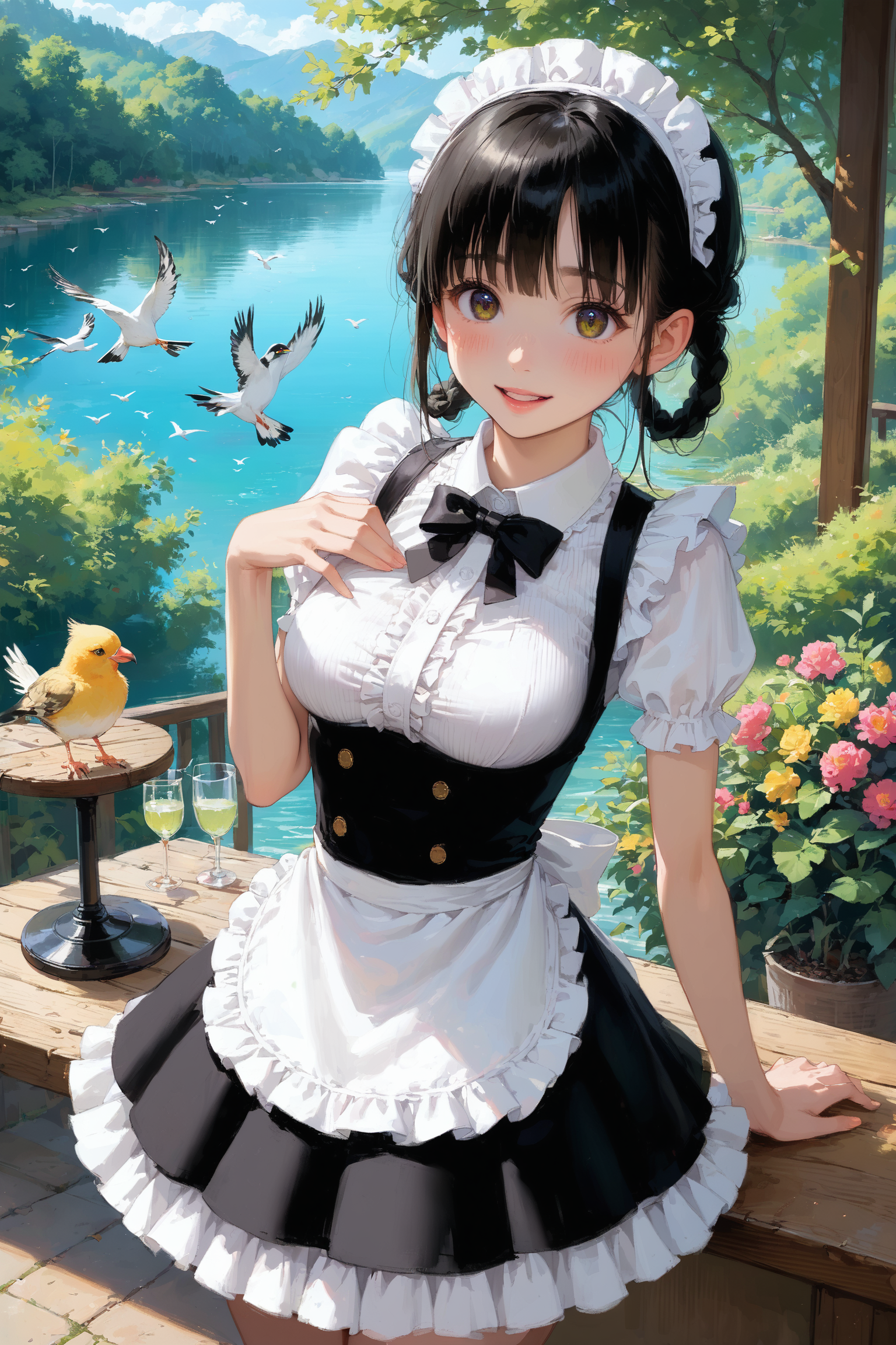 湖畔 | の人気AIイラスト・グラビア