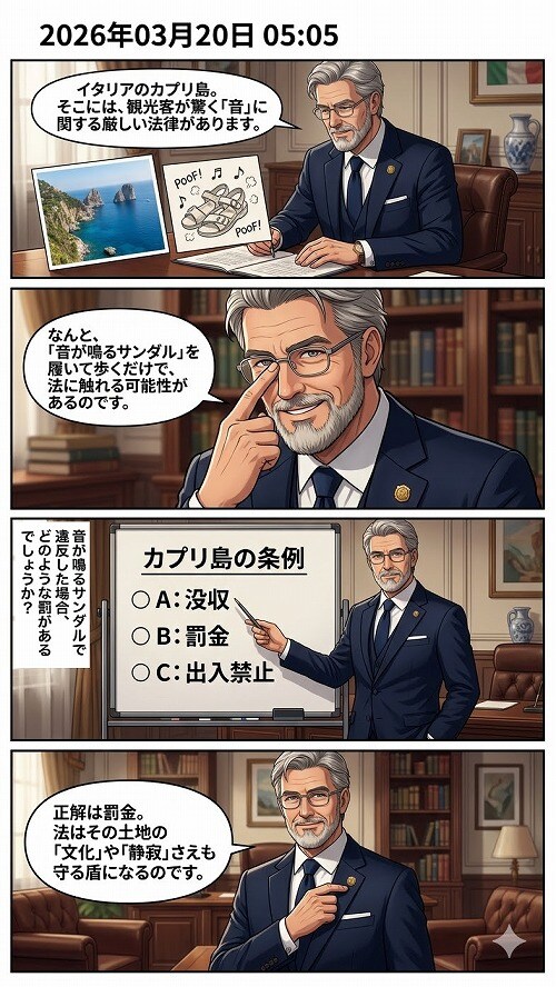 金曜日「世界の奇妙な法律」
