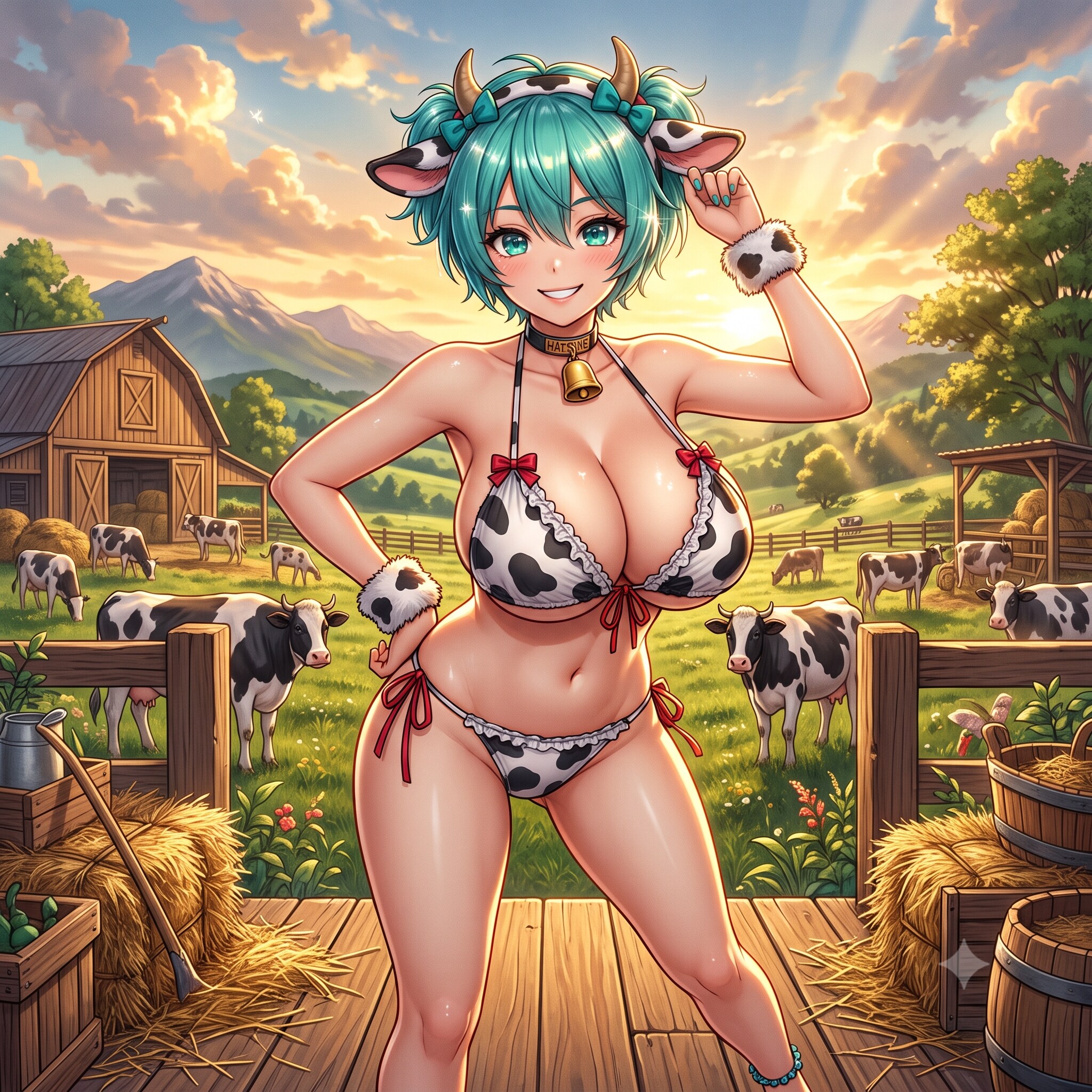牛ビキニのミクさん🐮