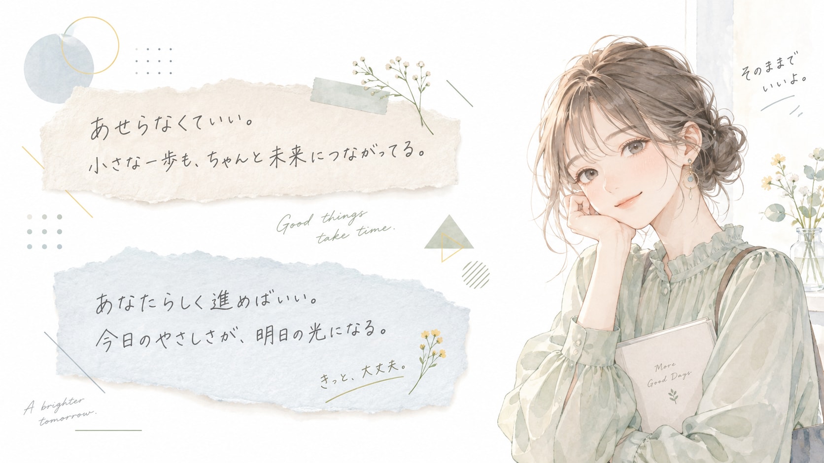 Small Steps, Brighter Days  You do not have to rush.  Even the smallest step is still leading you to | の人気AIイラスト・グラビア