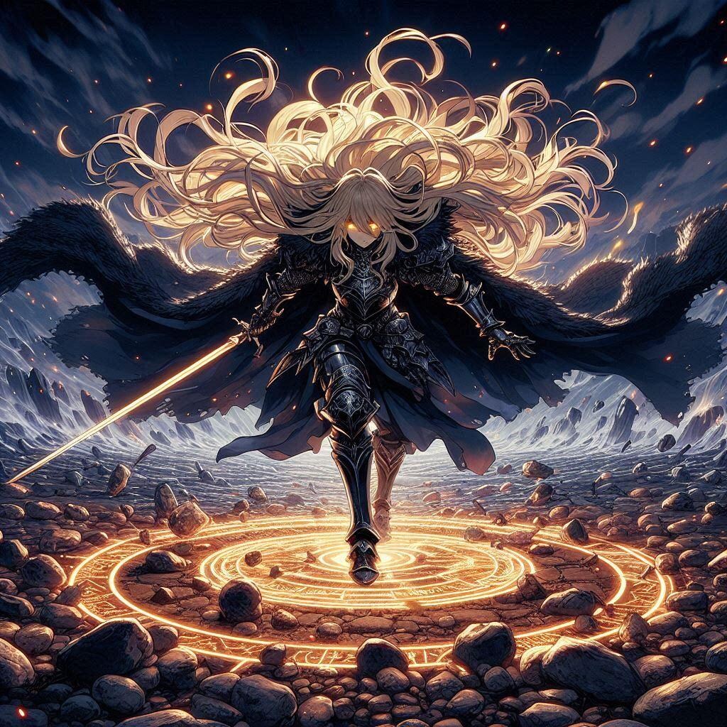 ブロンドの女騎士さん669